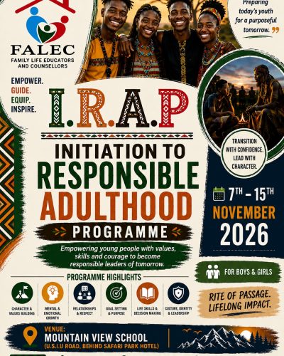 INITIATION INTO RESPONSIBLE ADULTHOOD FOR BOYS (I.R.A.P)